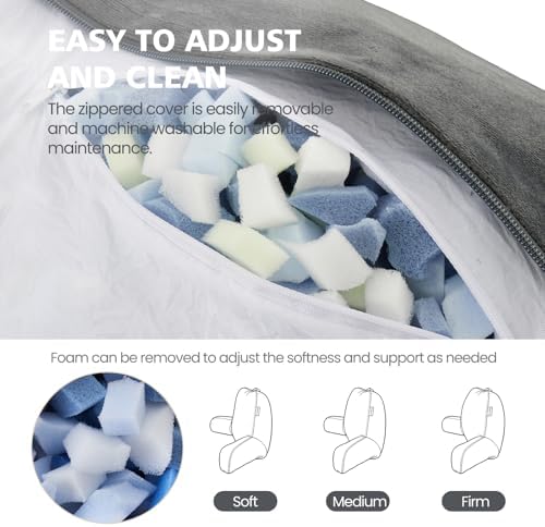 Reading Pillow for Bed Sitting Up, Adults and Teens Backrest - Image 6