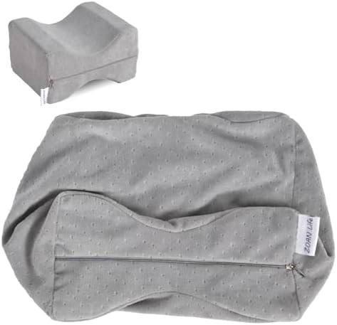 Knee Pillow Cover with Zipper 10" x 8" x 6.4", Replacement Leg Pillow Case by ZOAN+Life