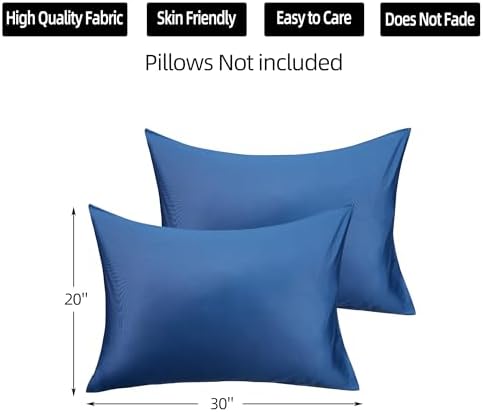 400 Thread Count Cotton Pillow Case Queen - Image 2