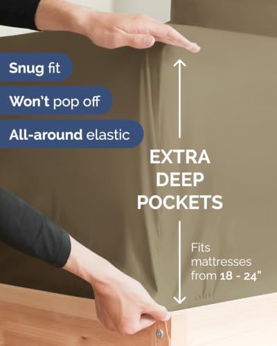 CGK Linens 2 Pack Extra Deep Full Fitted Sheets - Image 2