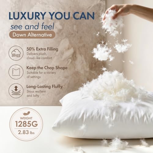 MIULEE 14x36 Inch Synthetic Down Alternative Lumbar Pillow Insert - Image 3