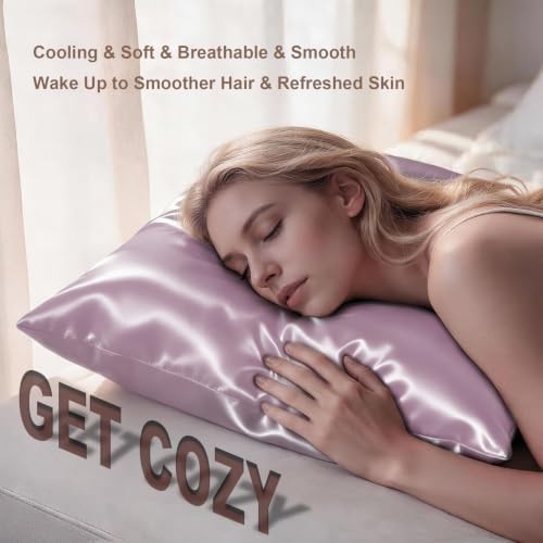 LYSHIN Silk Pillow Cases 2 Pack Standard Size - Image 5
