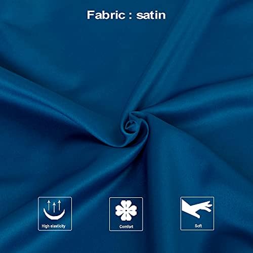 NTBAY Queen Satin Pillowcases, Royal Blue - Image 2