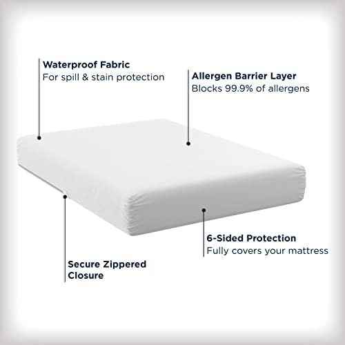 AllerEase Waterproof Mattress Protector Stain Protection Full Size Allergen - Image 3
