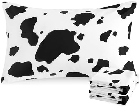 NTBAY Queen Cow Microfiber Pillowcases by NTBAY