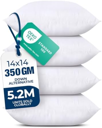 Utopia Bedding Throw Pillows, Decorative 14x14 Pillow Inserts by UTOPIABEDDING