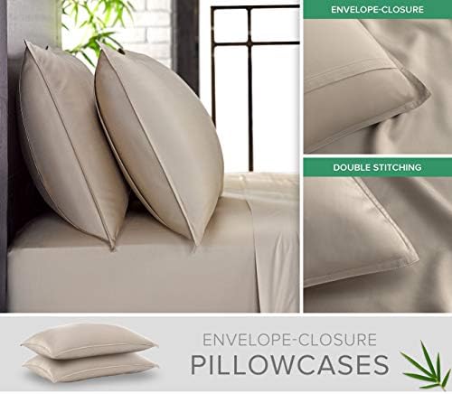Pure Bamboo Split King Sheets, Genuine 100% Organic Viscose Derived from Bamboo - Image 3