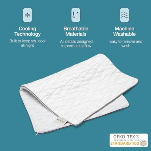 Coop Home Goods Cool Side Pillowcase, Queen Size Cooling Pillow Case - Image 2