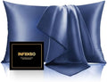 INFIIXSO Silk Pillow Cases Queen Size Set of 2, Hidden Zipper by INFIIXSO