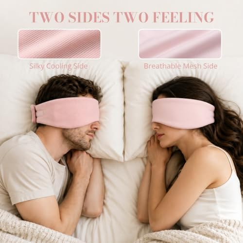 Sleep Mask for Women Men, Reversible Eye Mask Sleeping - Image 3