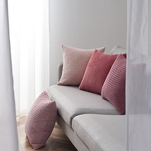 Topfinel Large Couch Throw Pillows Covers 20x20 Inch Set of 4, Accent Corduroy - Image 3