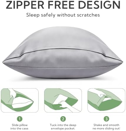 MR&HM King Pillowcase Set of 2, Cooling & Breathable - Image 5