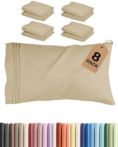 King Standard Pillow Cases Set of 8 by CGKUnlimited