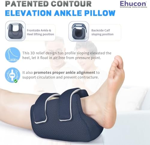 3D Heel Protectors for Pressure Sores, Ankle Elevation Pillow Foot Support - Image 5
