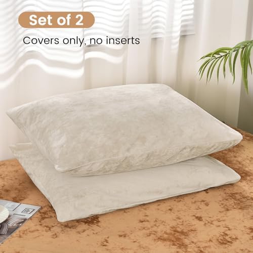 PHF Truly Velvet Pillowcases King Size 20" x 36", No Insert - Image 3