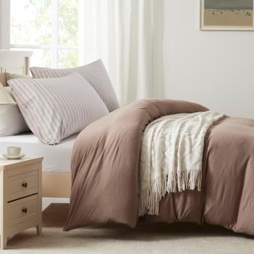 H Household 100% Jersey Cotton Pillowcase-Light Weight, Comfortable Super Soft - Image 3