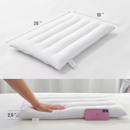 Thin Pillow for Stomach and Back Sleeper Low Pillow Flat Bed Pillow Flat Design - Image 6