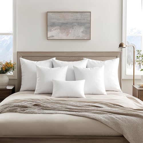 MIULEE 26x26 Euro Pillow Inserts 4 Pack, 100% Virgin Filling Throw Pillows - Image 2
