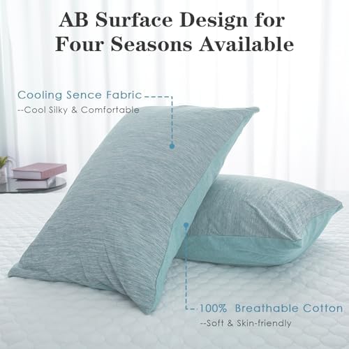 CHOSHOME Cooling Pillow Cases Zipper Pillow Covers Q-Max > 0.45 Zippered - Image 2