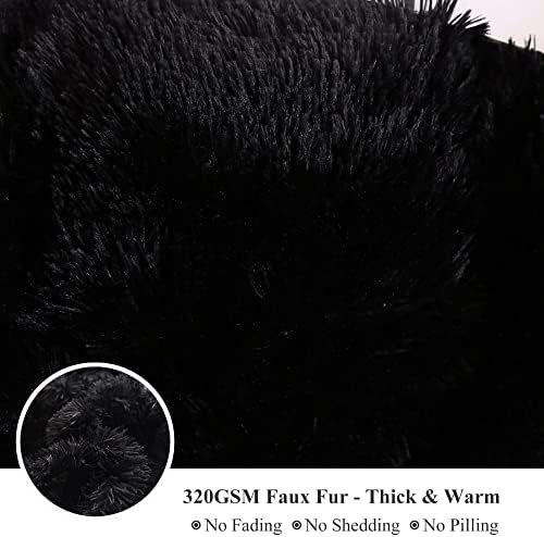 XeGe Soft Fluffy Plush Faux Fur Body Pillow Cover - Image 5