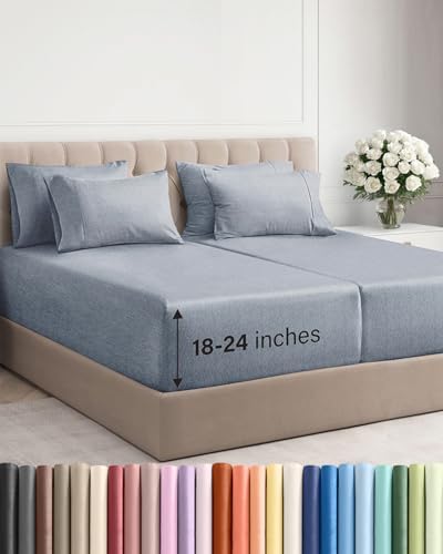Extra Deep Split King Sheet Set by CGKUnlimited