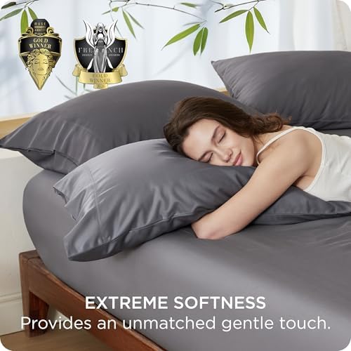 Bedsure Pillow Cases Standard Size Set of 2, 100% Rayon Derived from Bamboo - Image 4