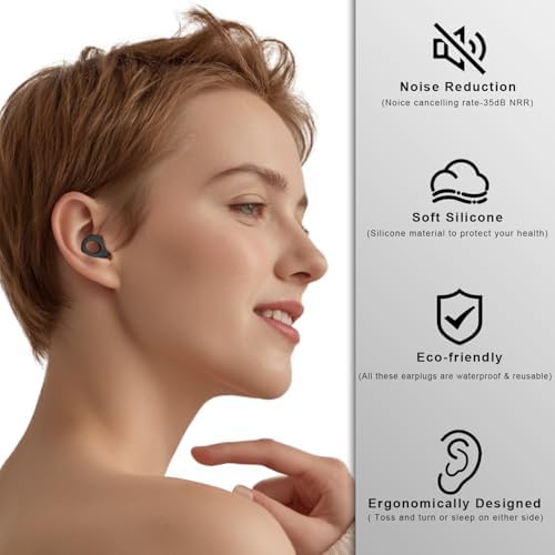 Ear Plugs for Sleeping, 2 Pairs Ear Plugs for Sleeping Noise Cancelling - Image 3