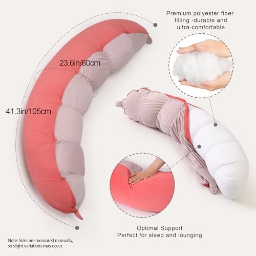 Peallow – Long Round Body Pillow - Image 3