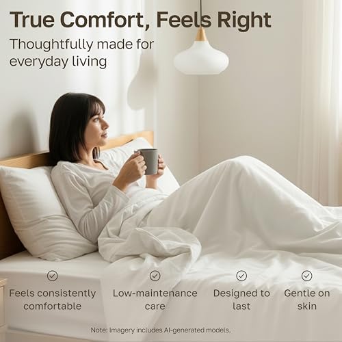 California Design Den Soft 100% Cotton Sateen Queen Bedsheets - Image 5