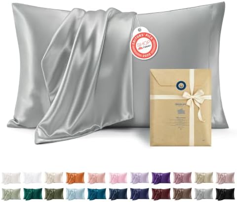 Bedsure Satin Pillowcase 2 Pack Similar to Silk Pillow Cases Standard Size by BEDSURE