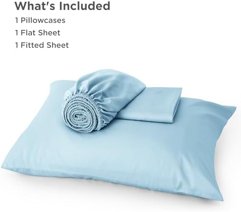 Bedsure PureWoven 100% Rayon Derived from Bamboo, Twin Bed Sheets, 3 Pieces - Image 6