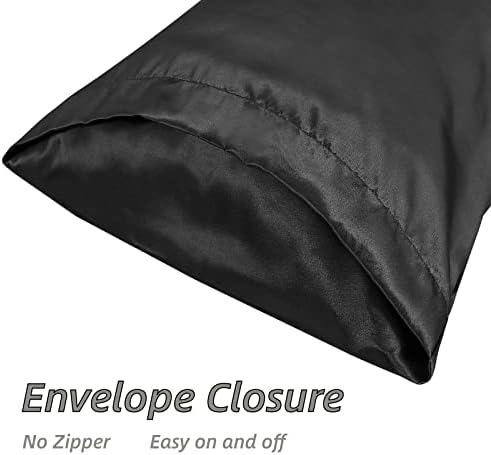 Satin Pillowcases Set of 2, Standard Size Cooling Pillow Cases - Image 5