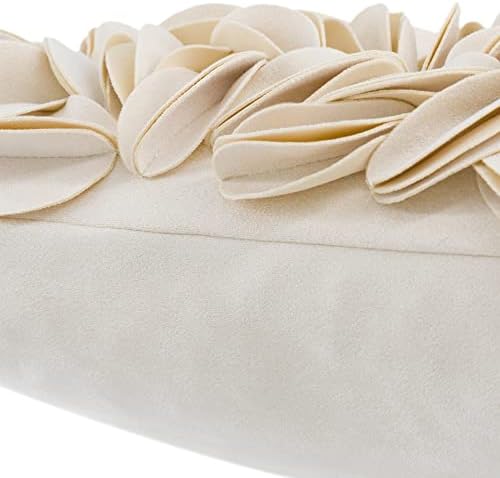 KINGROSE Handmade 3D Flower Home Decorative Throw Pillow Case Rectangular - Image 4