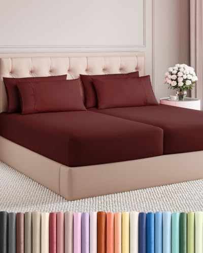 Split King 7 Piece Bed Sheet Set by CGKUnlimited