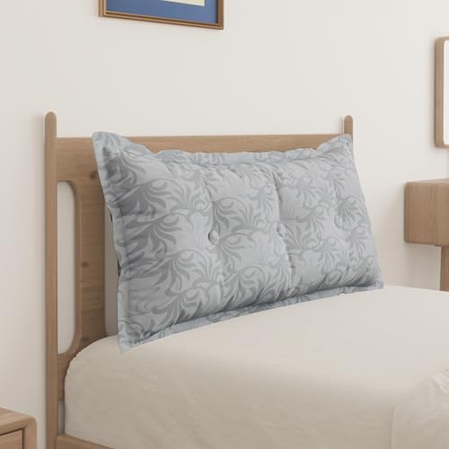 WOWMAX Headboard Pillow Twin XL Dorm Bolster Reading Pillow by WOWMAX