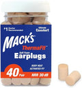 Mack’s ThermaFit Soft Foam Earplugs, 40 Pair by Macks