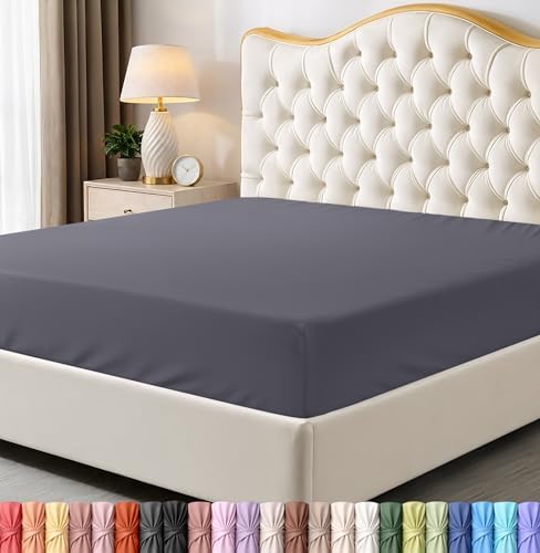 Twin Fitted Sheet, Ultra Soft Fits Up to 15 Inch Deep Pocket by UTOPIABEDDING