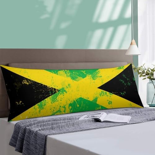 Jamaican Flag Body Pillow Pillowcase Jamaica Flag Proud Jamaican Long Body - Image 5