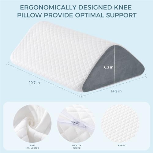 Knee Wedge Pillow 6.3'' for Post-Surgery Recovery-Leg Elevation Support for - Image 3