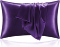 BEDELITE Satin Pillowcases, Small King 20x36 Inch, Plum Purple by BEDELITE
