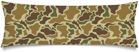 Camouflage Lumbar Pillow Cover 14x36 Long Body Pillow Covers by Unknown