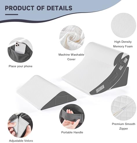 Yojoker 4PCS Orthopedic Bed Wedge Pillow Set - Image 5