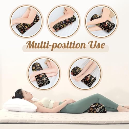 Knee Pillow for Back Sleeping – Half Moon Bolster Pillow for Legs, Under Knee - Image 6