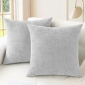 CaliTime Decorative Throw Pillow Covers 22 X 22 Inches Moonbeam Gray by CaliTime