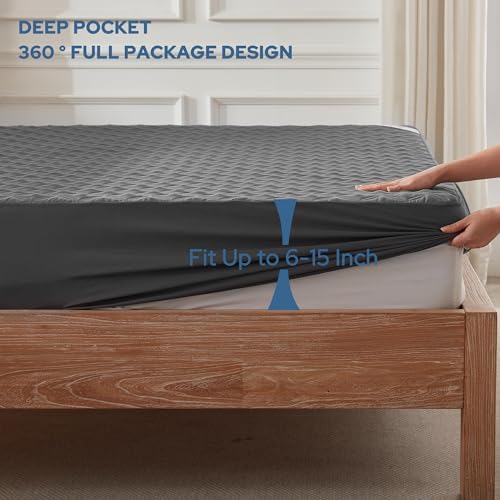 BEDLORE Waterproof Full Size Mattress Protector, Deep Pocket Fit - Image 4