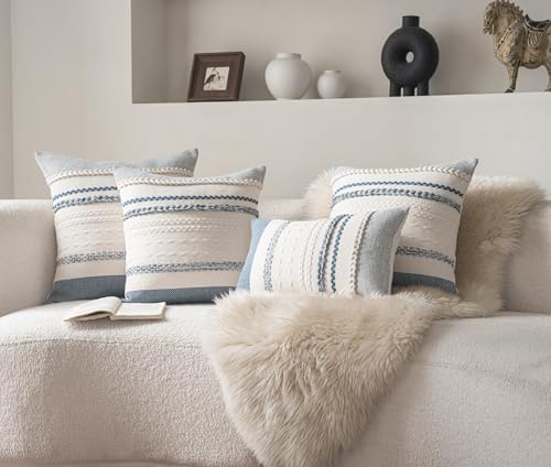 Cethom Boho Throw Pillow Covers 18x18 Inch Set of 2, Accent Cushion Cover - Image 6