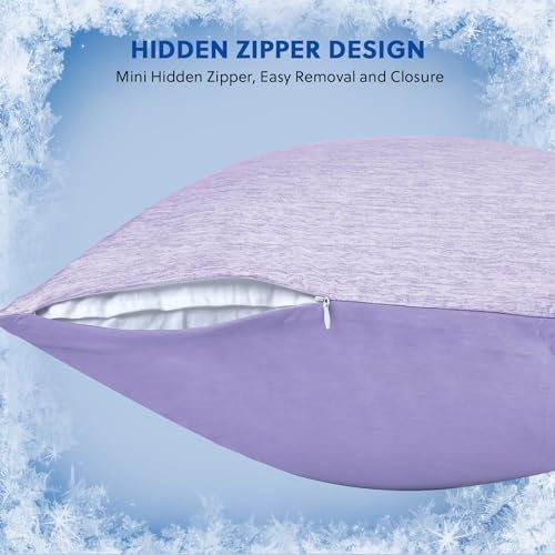 HOMFINE Cooling Pillowcases for Hot Sleepers King Size Set of 2 - Image 6