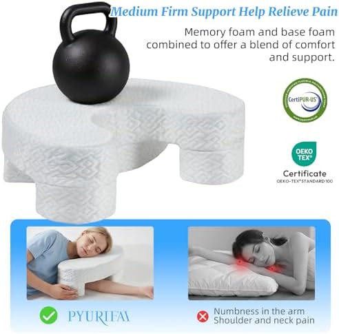 Side Sleeper Pillow With Arm Hole, Adjustable Heights Shoulder Pillow - Image 5