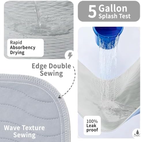 Accompagner Incontinence Bed Pads Washable Waterproof Underpads 36"x54" 2pc - Image 3