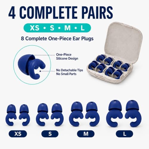 Noise Cancelling Ear Plugs Sleep 33dB NRR Side Sleep Small Ear - Image 2
